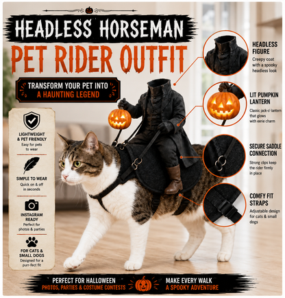 The Headless Horseman Rider™ Pet Costume